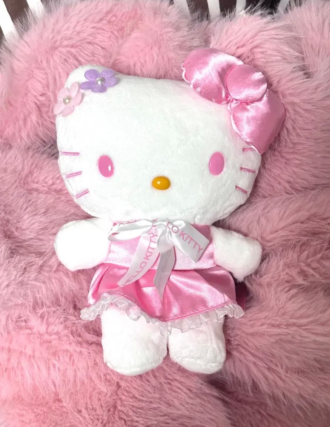 핑크플라워 키티 중형인형 상품이미지1