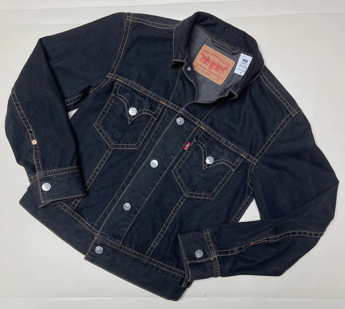 리바이스 타입1 아이코닉 트러커 데님 자켓 블랙  상품이미지1