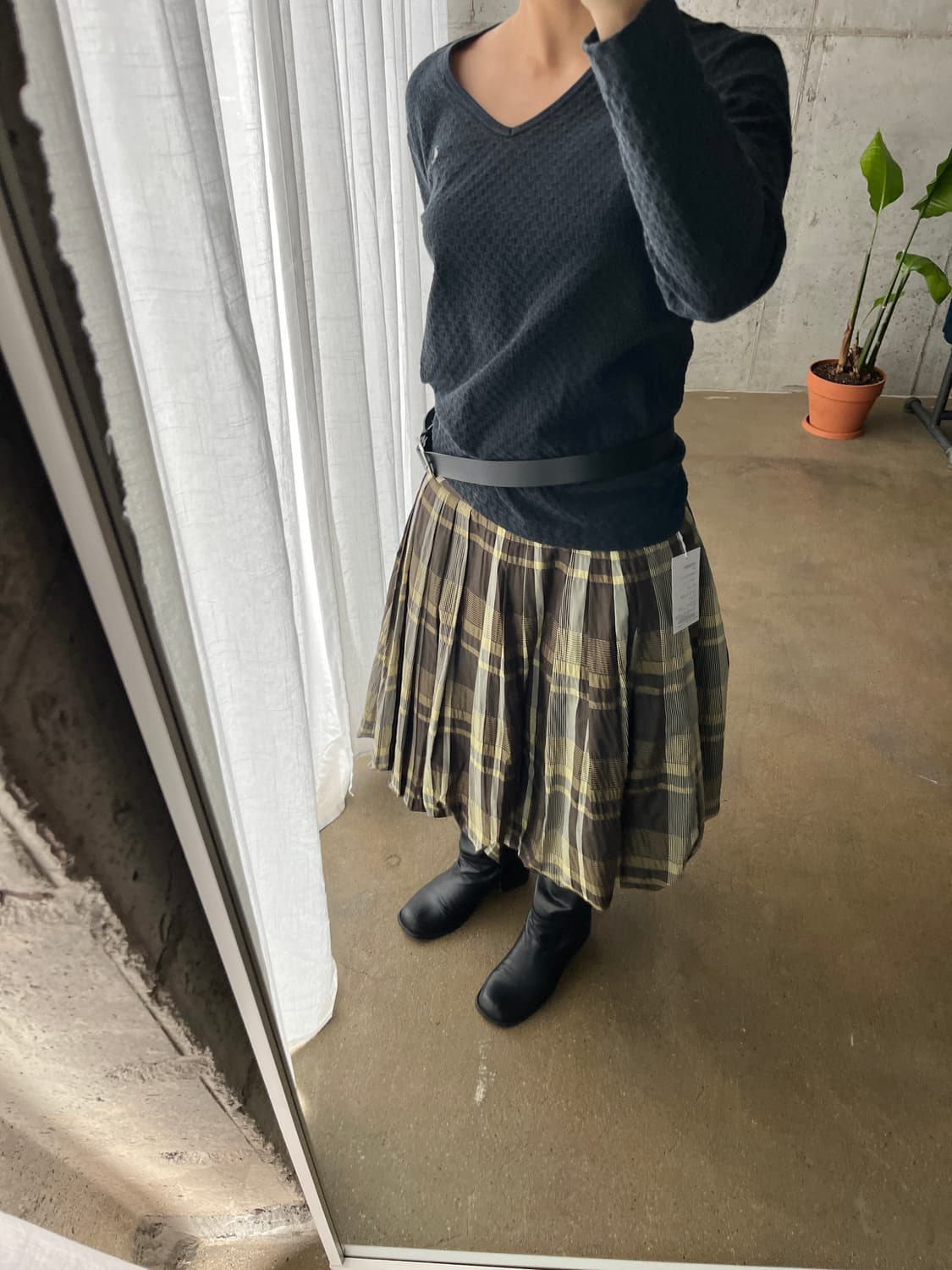 Rene 르네 벌룬스커트 올리브그린 상품이미지7