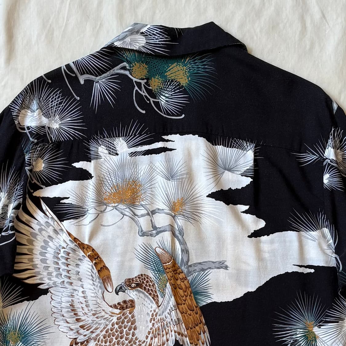 [S/97] 80s USA 레이온 하와이안 셔츠 상품이미지8