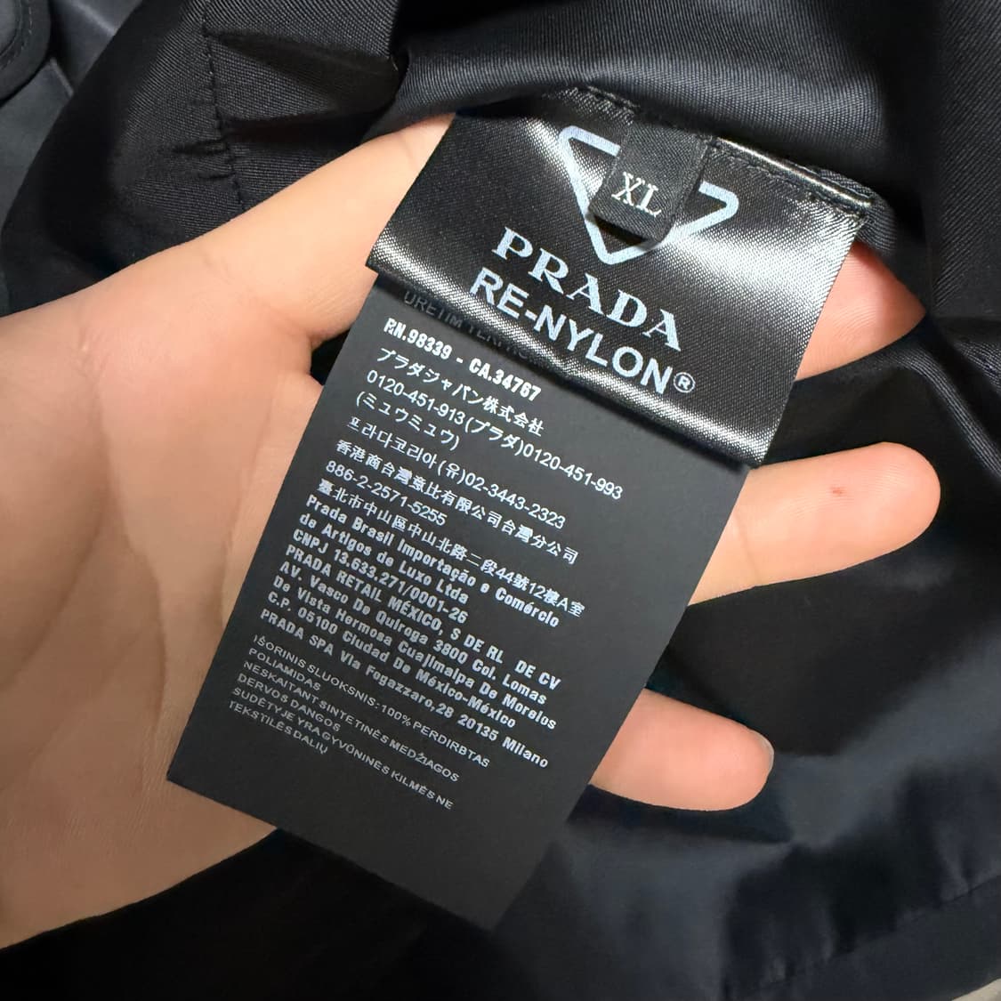 [S+급/XL] 프라다 리나일론 팔 분리 변형 셔츠자켓 상품이미지5