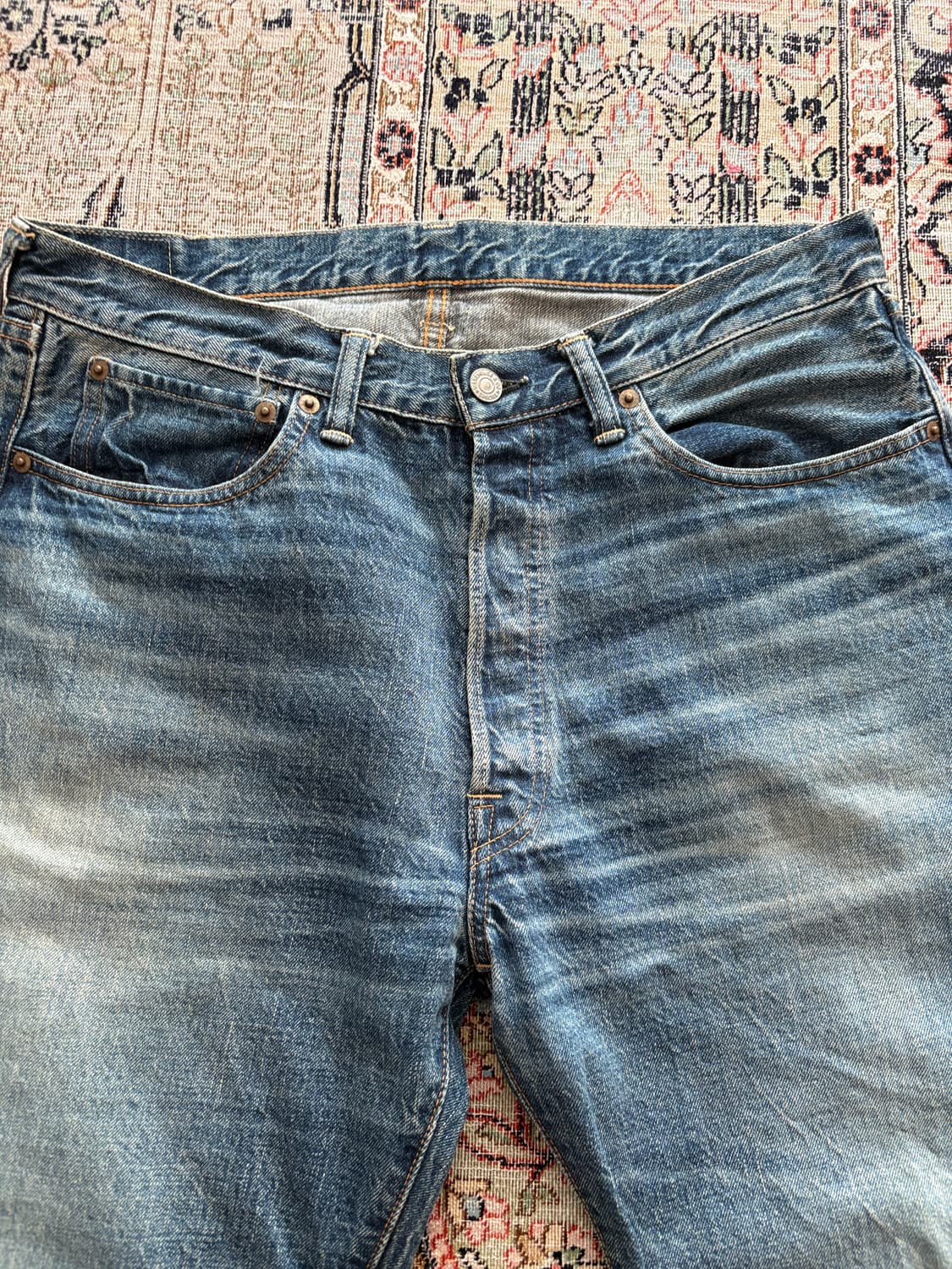 웨어하우스 used wash medium indigo 상품이미지2