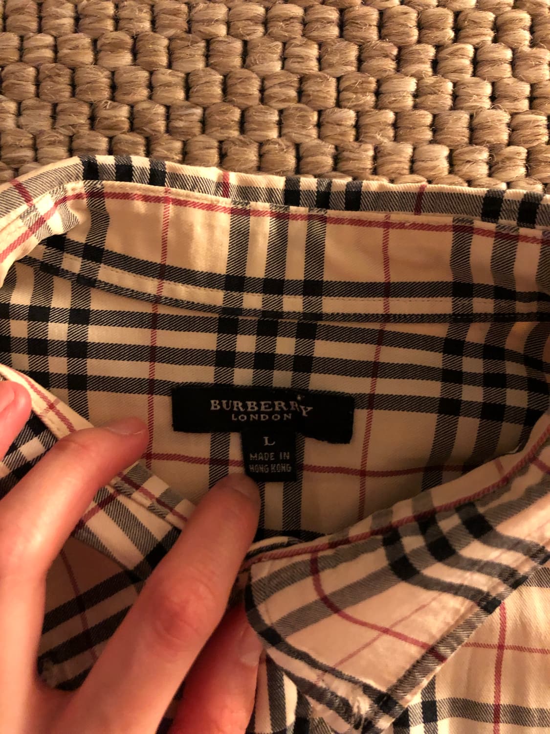 Burberry 런던 체크 셔츠 L 상품이미지4