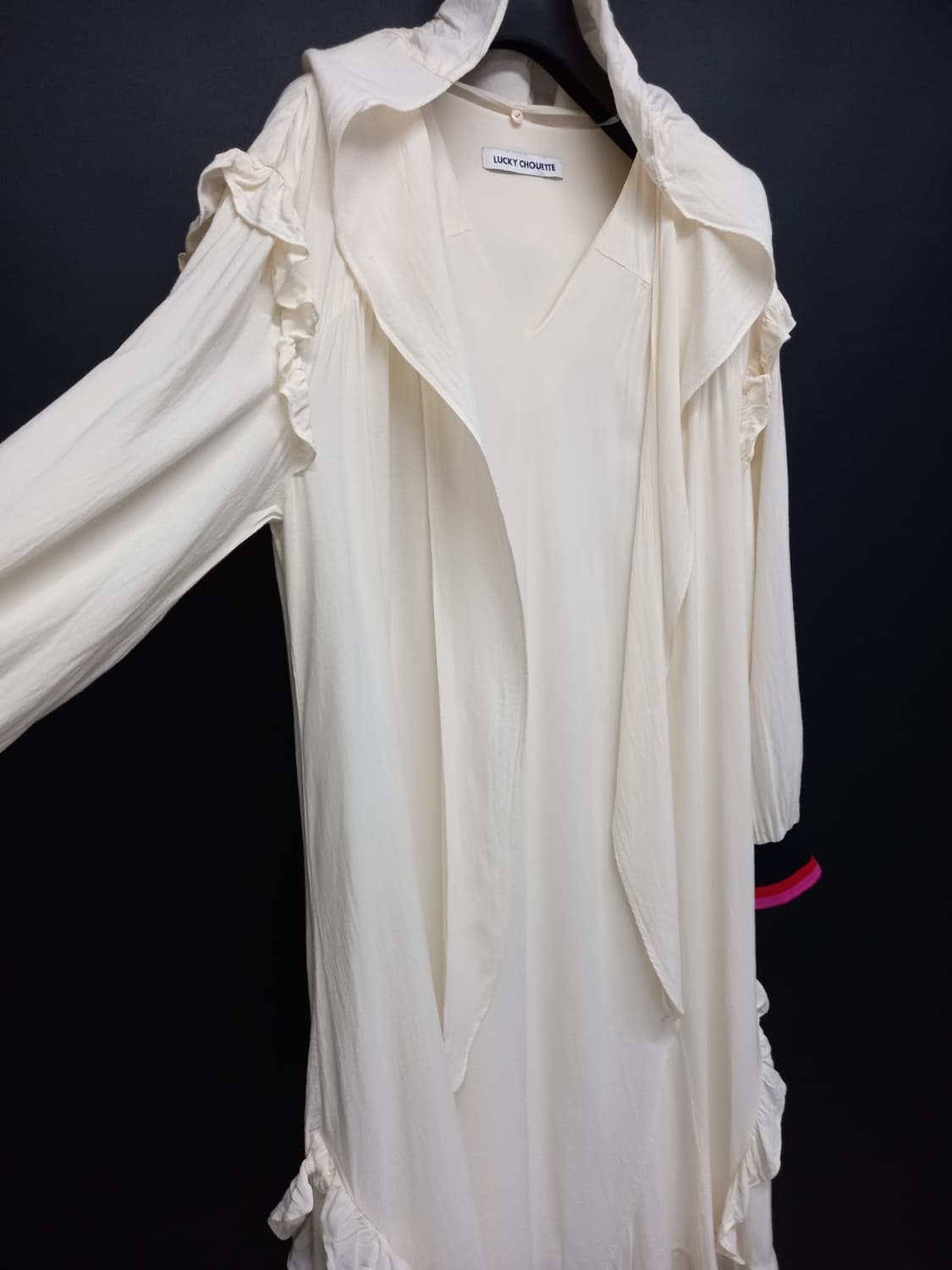 럭키슈에뜨 춘하추 후드 맥시 롱 원피스 66.77 상품이미지5