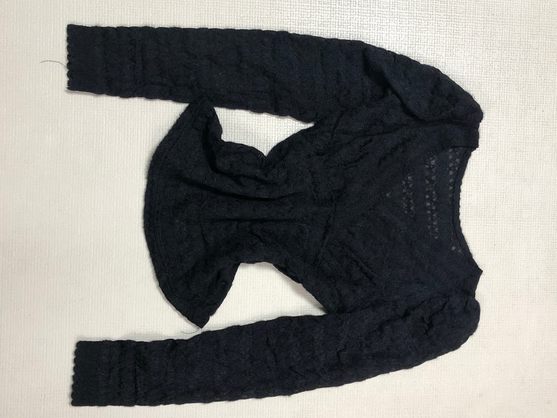 빈티지 블랙 셔링 니트 상품이미지8