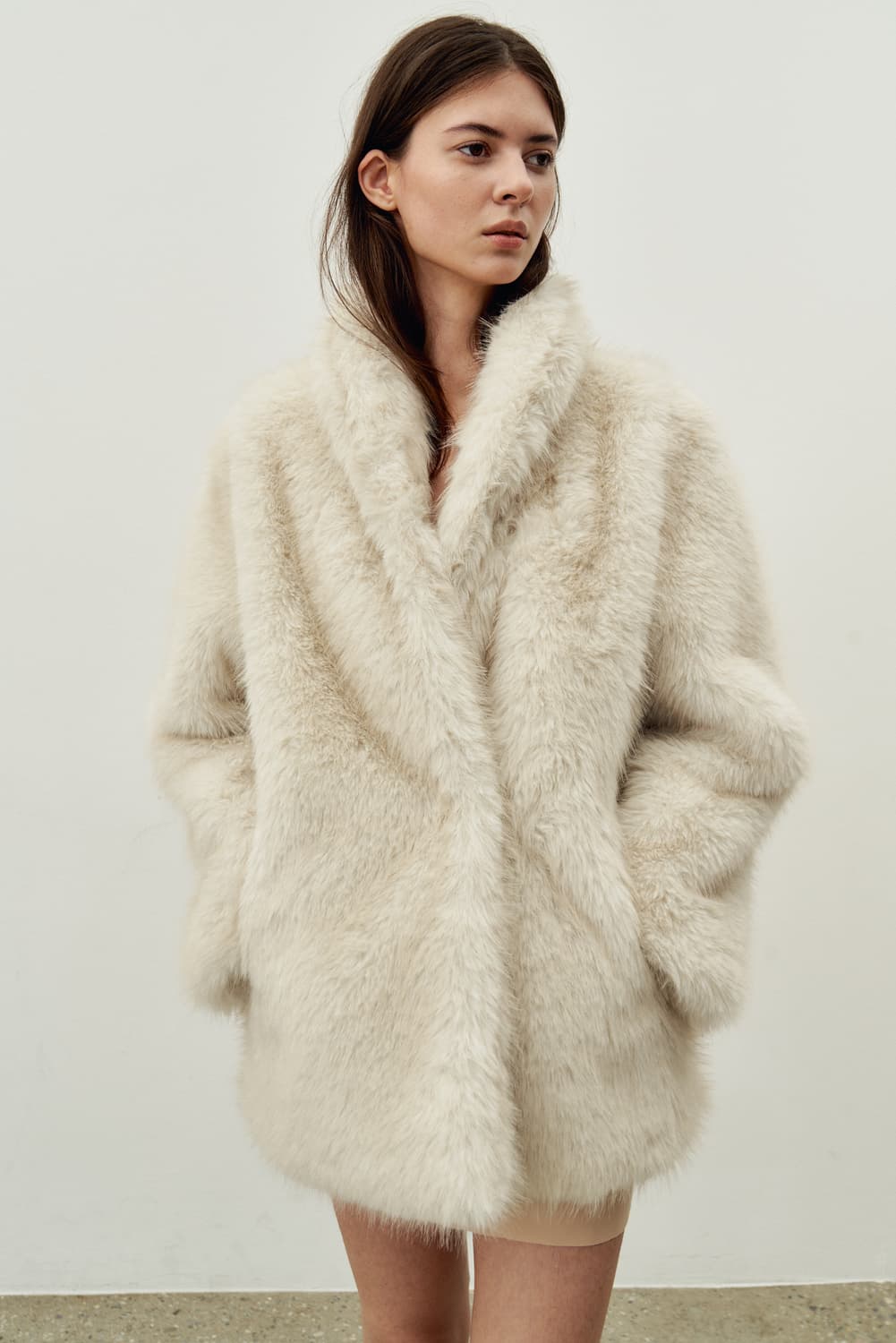 Lea 르에 브러쉬 퍼자켓 상품이미지2