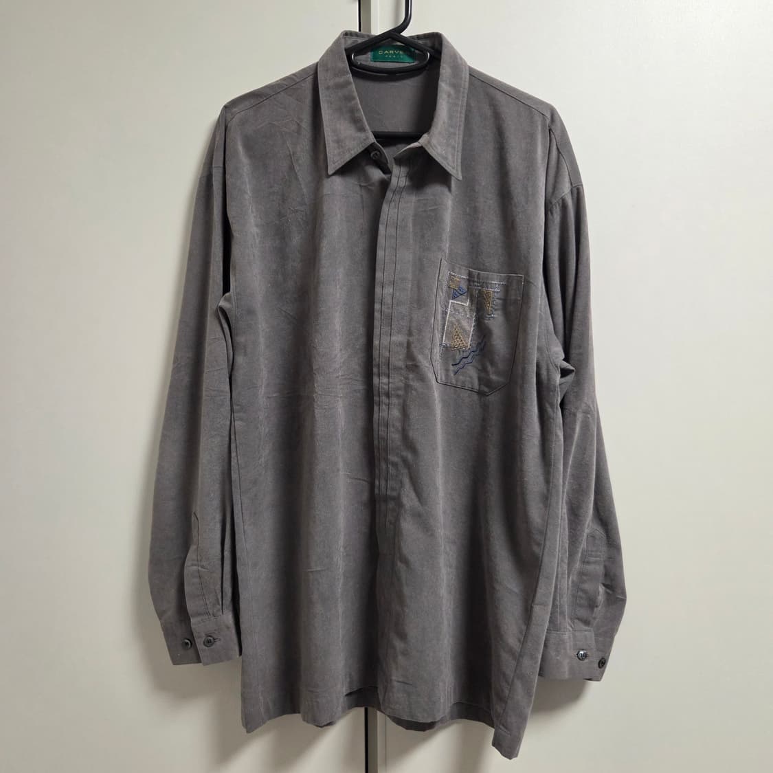 Carven 까르벵 포켓 자수 셔츠 L(100) 상품이미지2