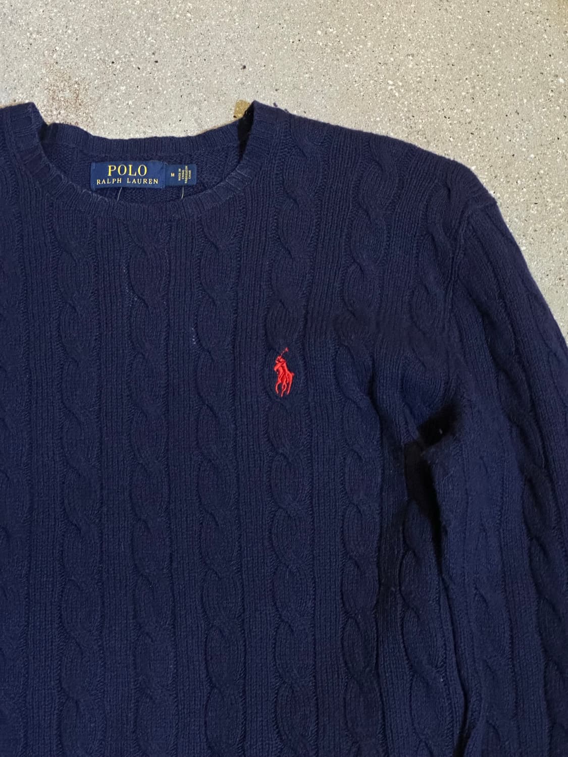 POLO 폴로 네이비 케이블니트 상품이미지4