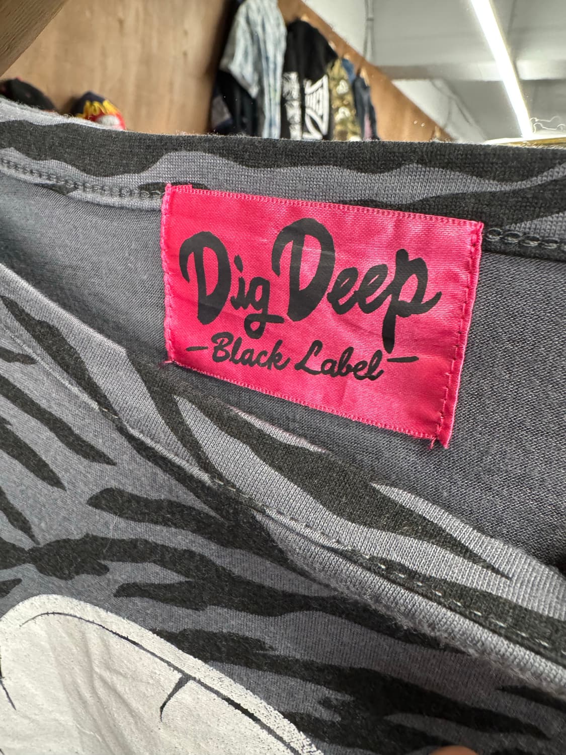 japanese vintage Dig Deep 지브라패턴 롱슬리브 상품이미지3