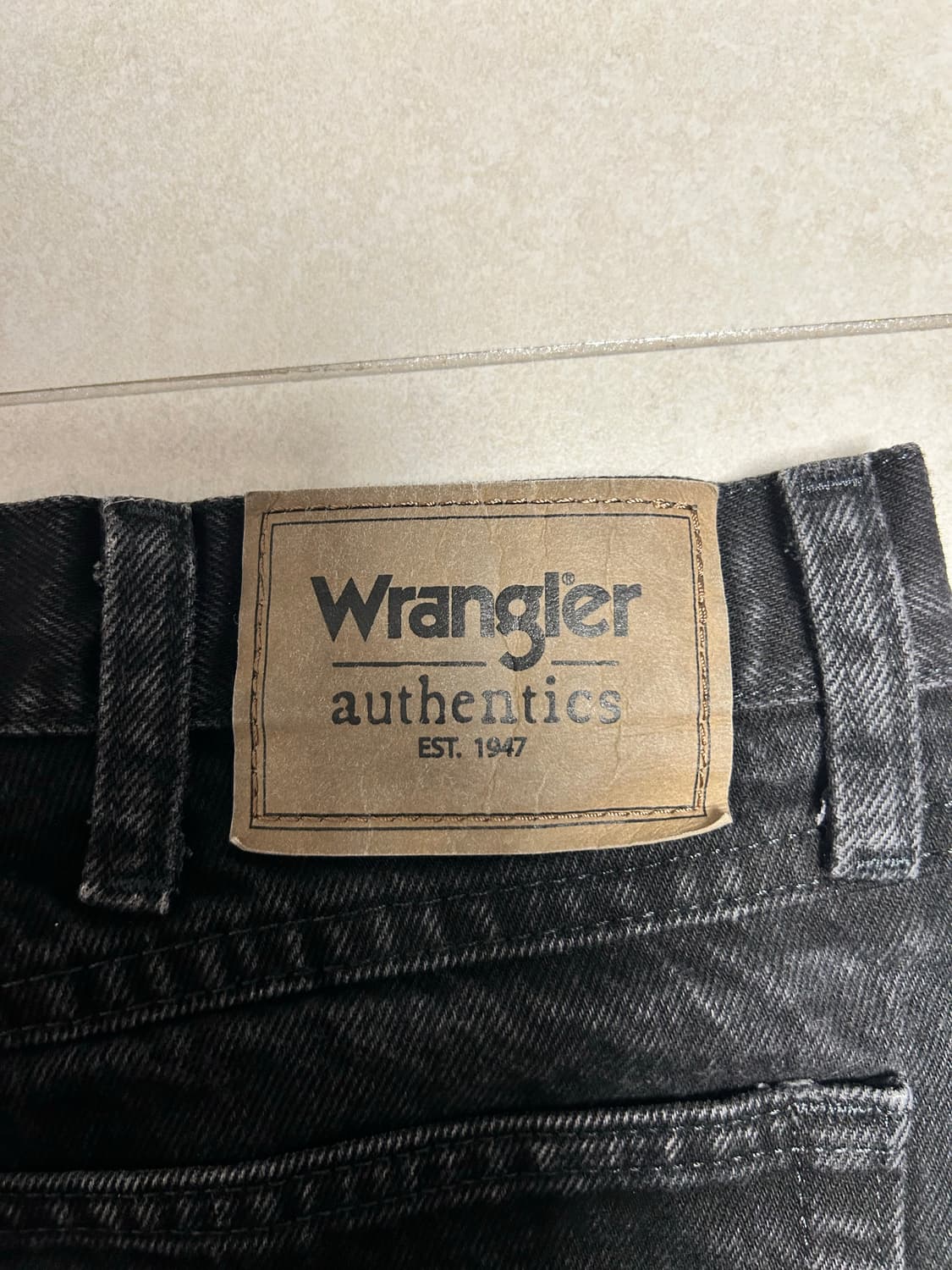 [판매] 렝글러(Wrangler) 블랙 데님 팬츠 34사이즈  상품이미지3