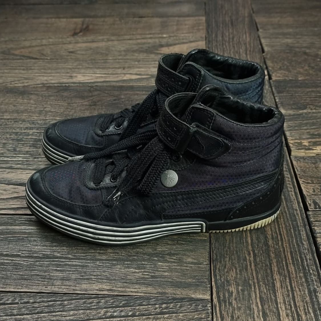 [푸마 X 미하라 야스히로] 블랙 고딕 플랫 스니커즈 P01197 상품이미지3