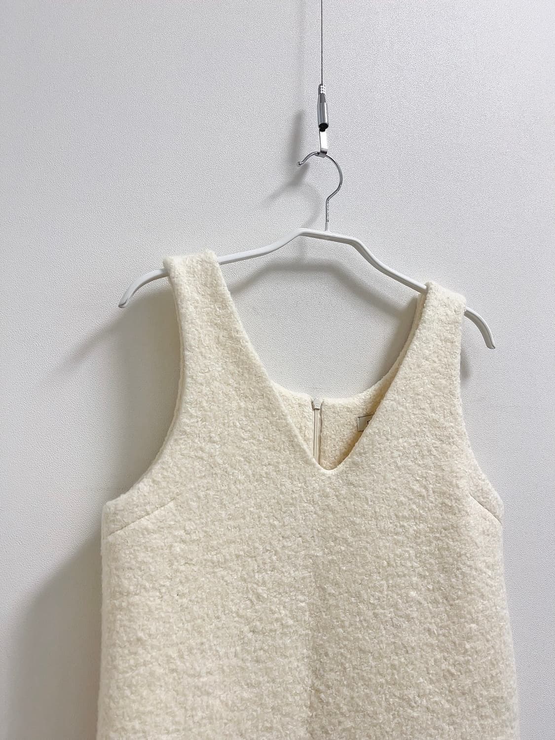 마이스 크림 부클 원피스 상품이미지3