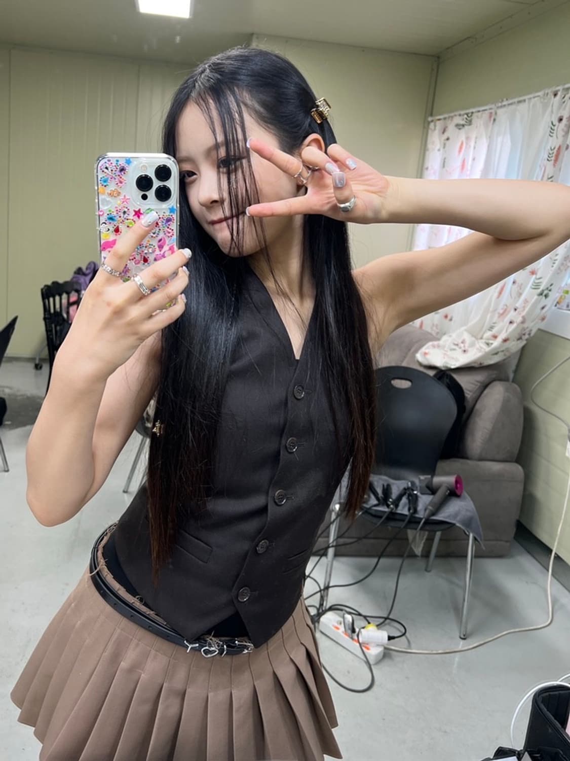 와이프로젝트 하트 레더 벨트 (뉴진스 하니 착용) 상품이미지1