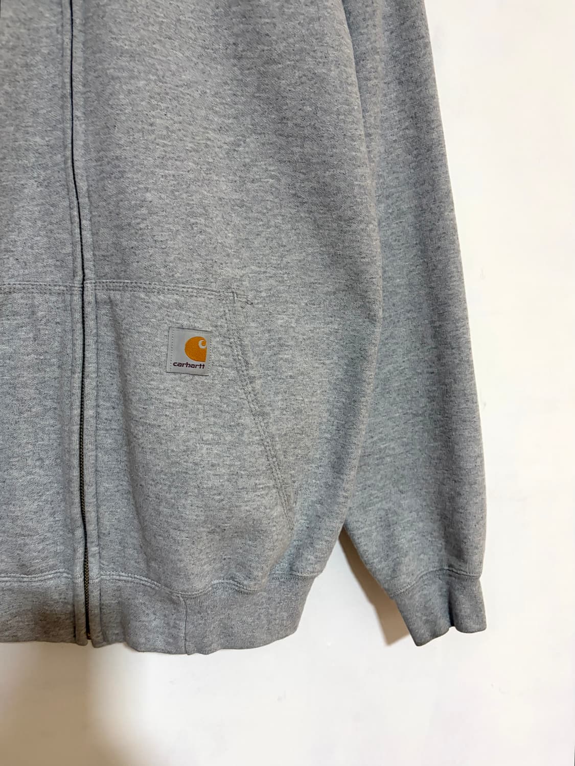 칼하트 후드 집업 (그레이/ S) 상품이미지3