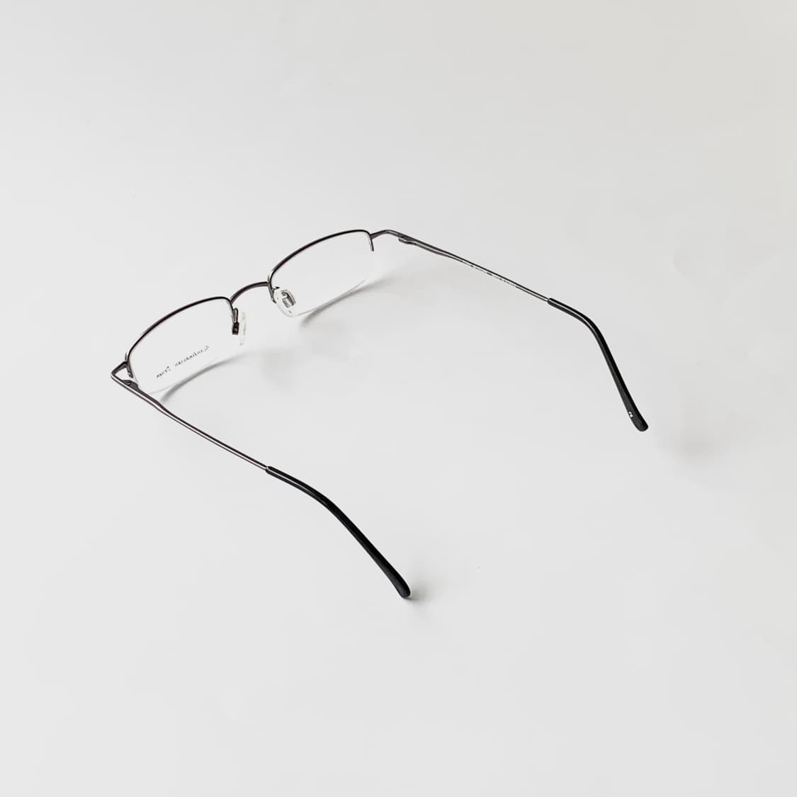 887 건메탈 데드스탁 빈티지안경 반무테 초경량 미니멀 클래식 픽키 상품이미지5