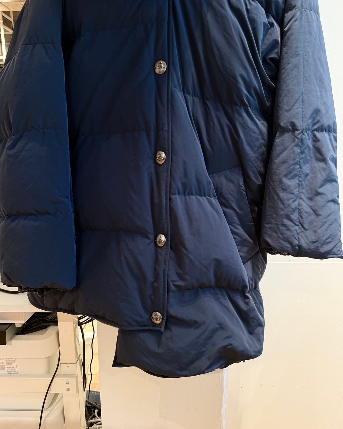 비비안 웨스트우드 네이비 덕다운 머플러 점퍼 상품이미지6