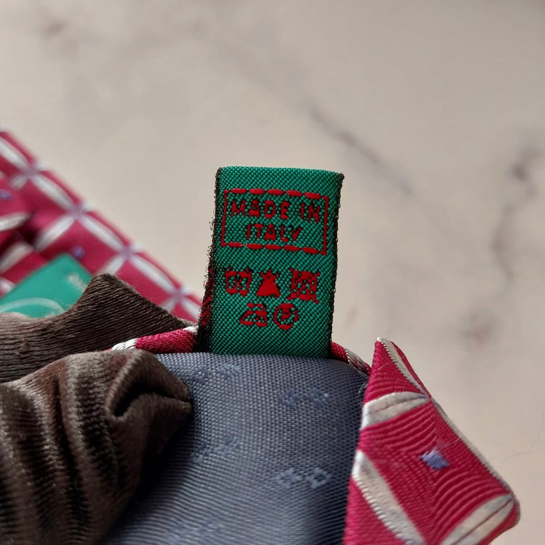 앤드류스타이 실크 진핑크 지오메트릭 넥타이 8.8cm A+등급 K1416 상품이미지10