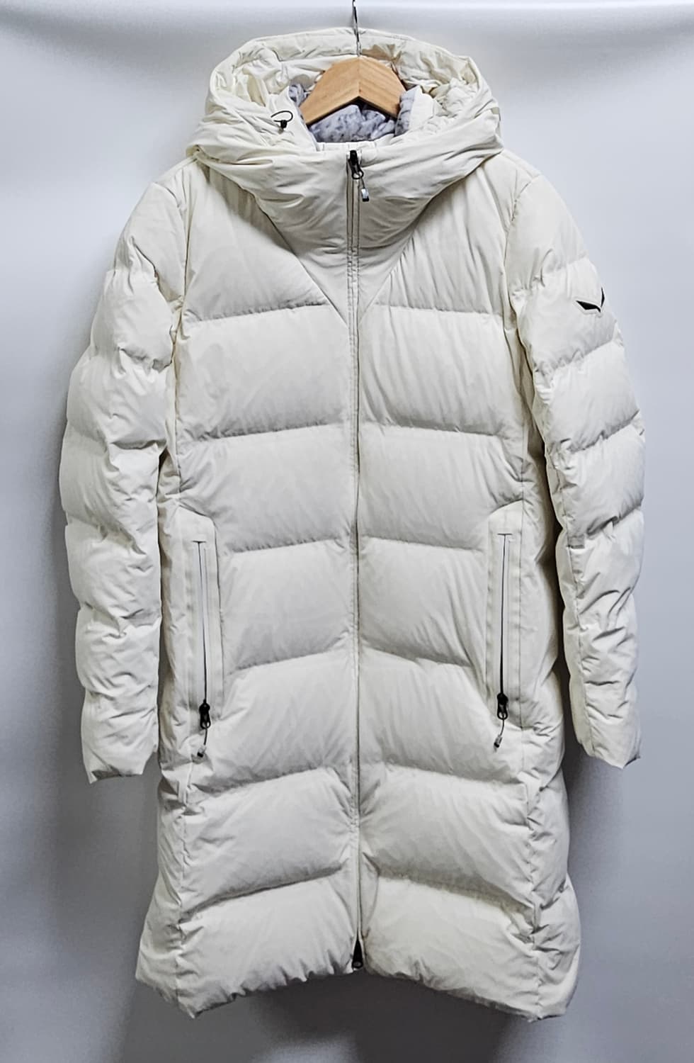 살레와 아이보리 구스다운 롱패딩 여성 95 상품이미지1