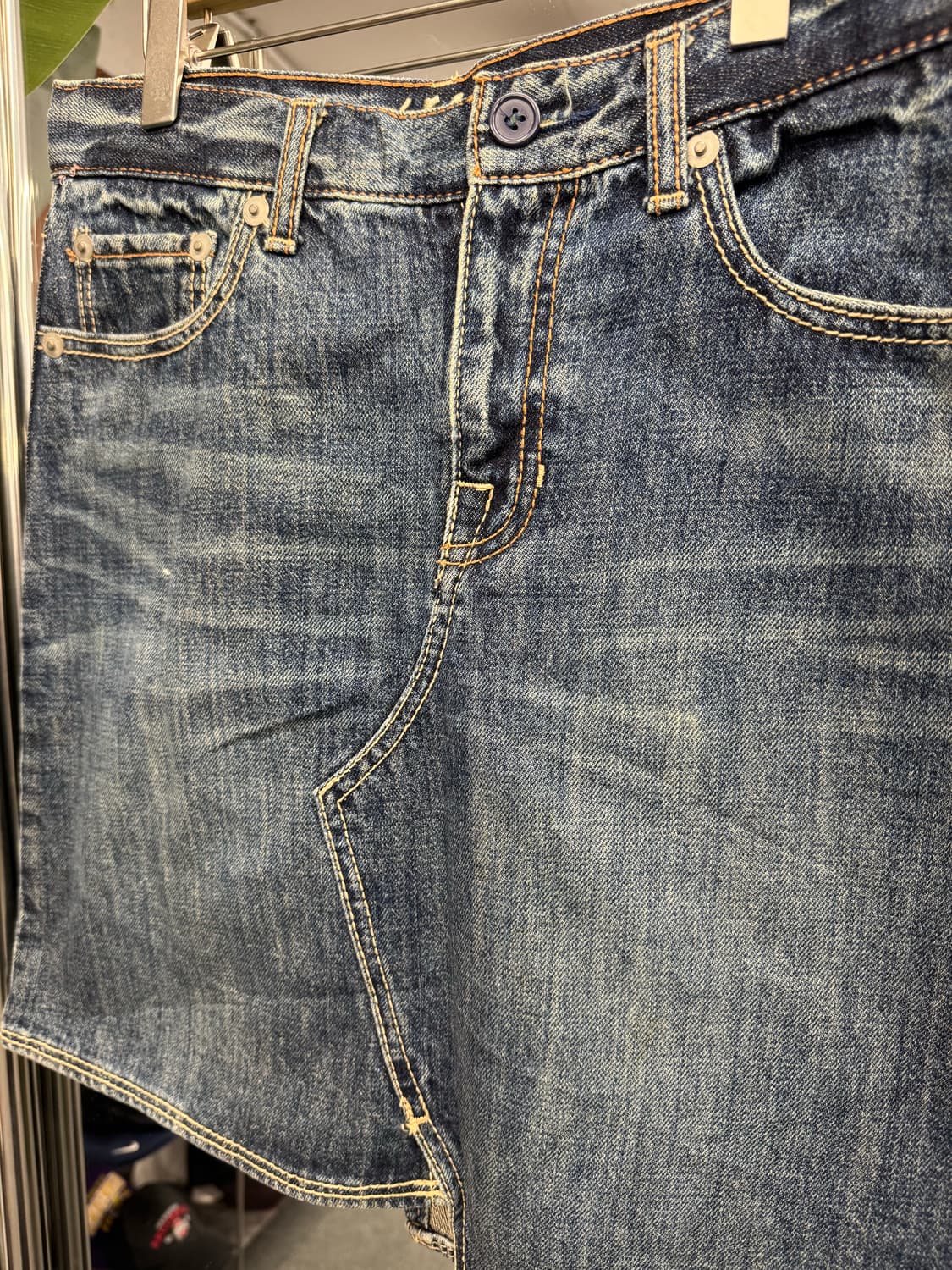 japanese vintage 데님 미니스커트 상품이미지2