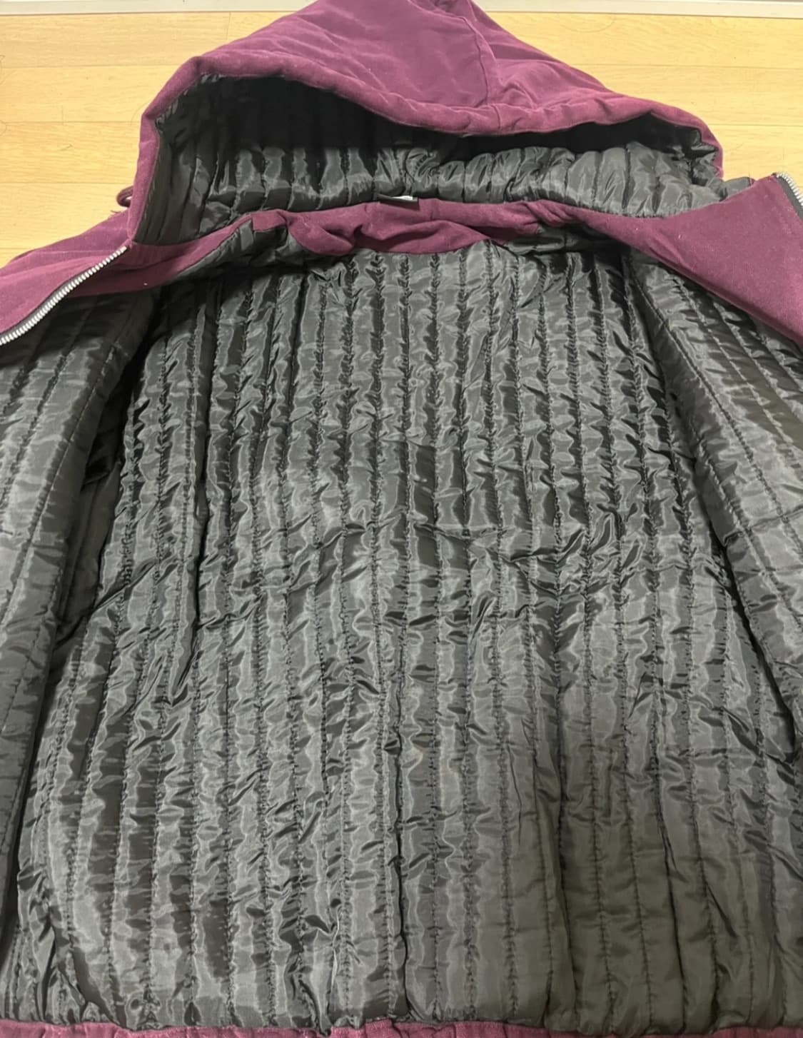 스투시 후드 자켓 버건디 L 상품이미지3