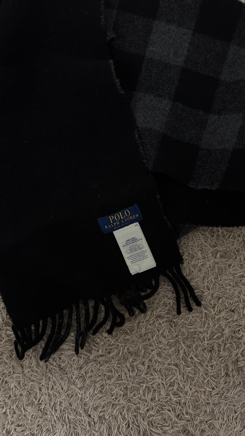 폴로 체크 목도리 상품이미지3