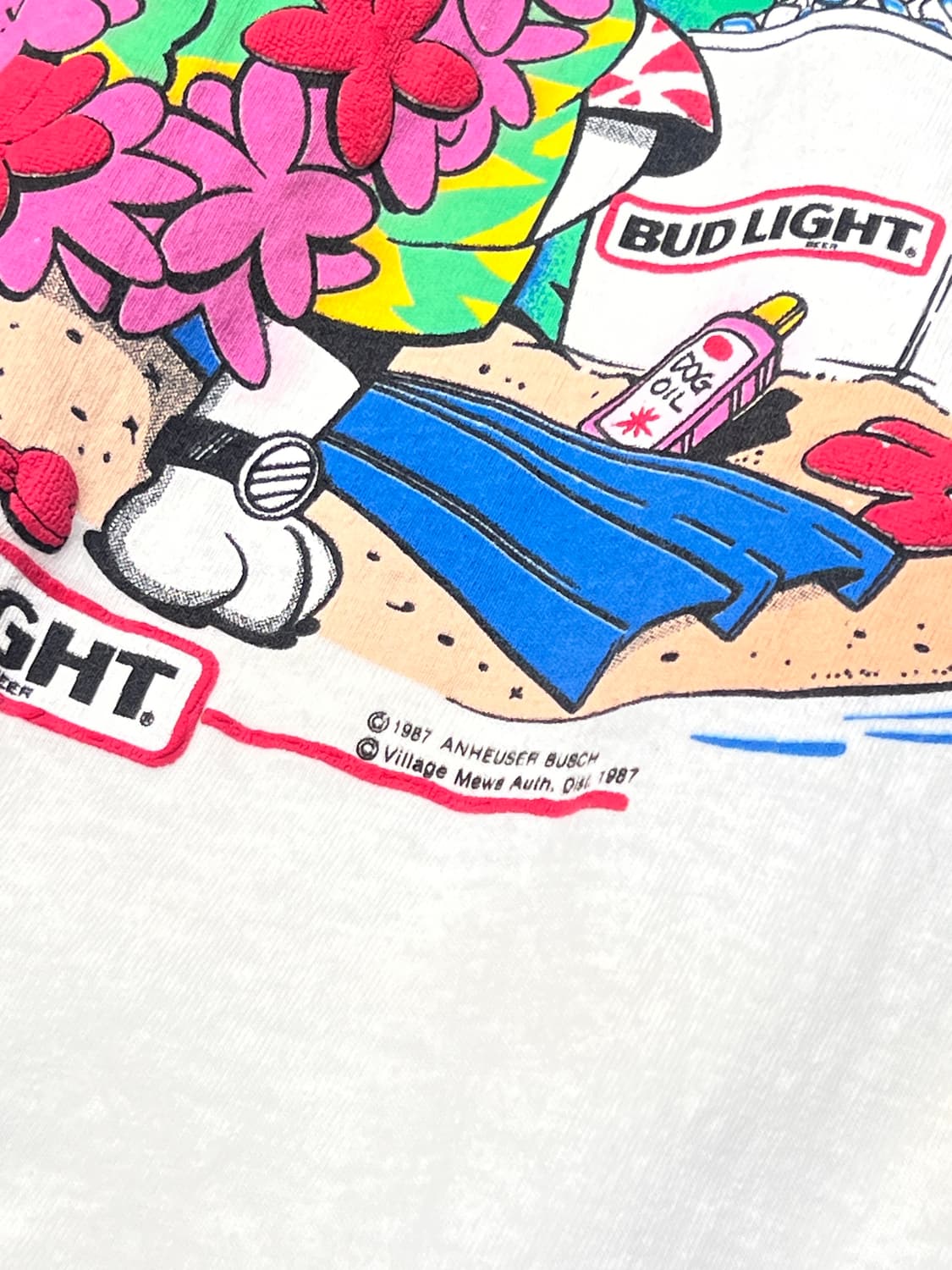 1987년 버드 라이트 스퍼드 맥켄지 클럽 스퍼즈 티셔츠 상품이미지3