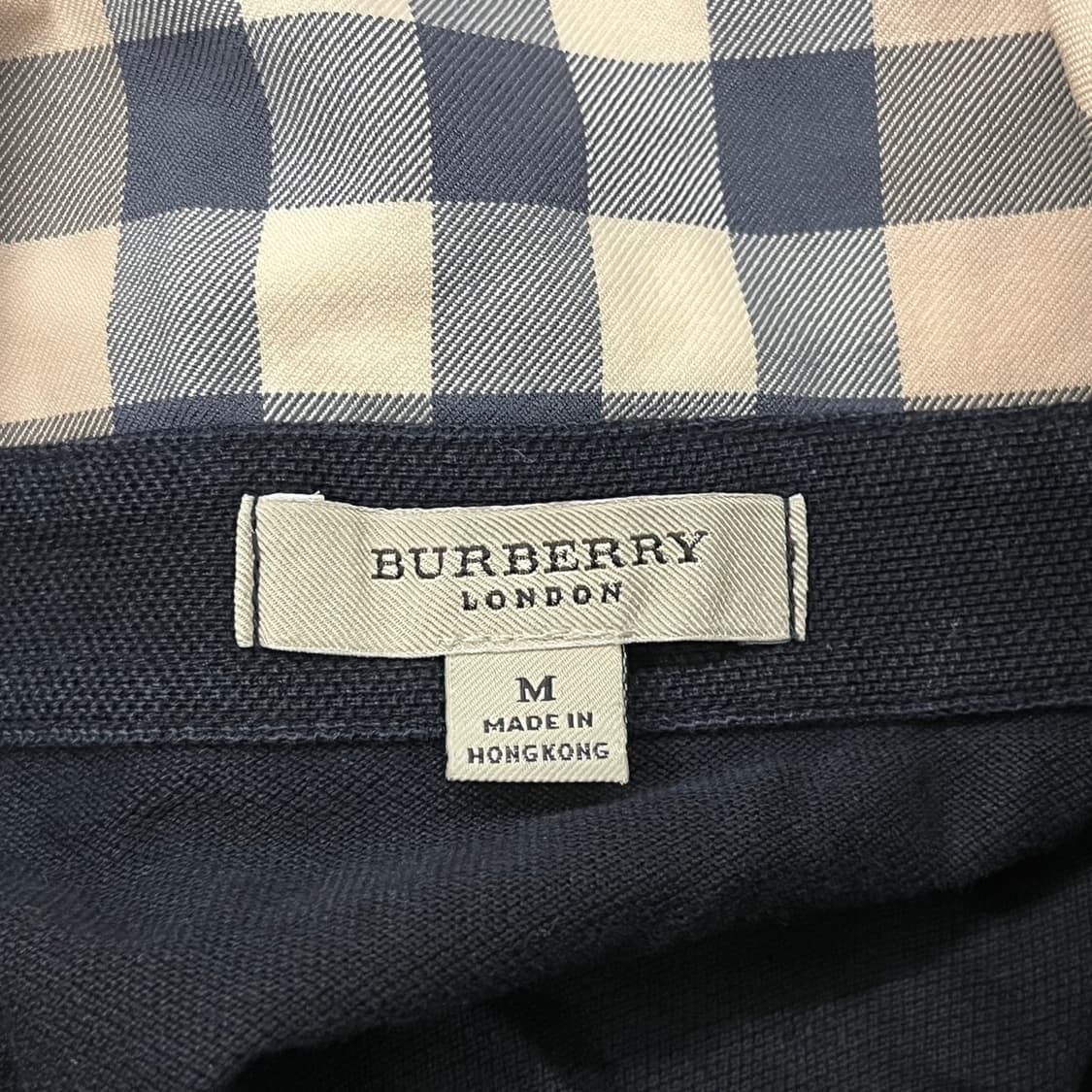 [정품/M] 버버리 블랙 긴팔 카라 티셔츠 b14 상품이미지5