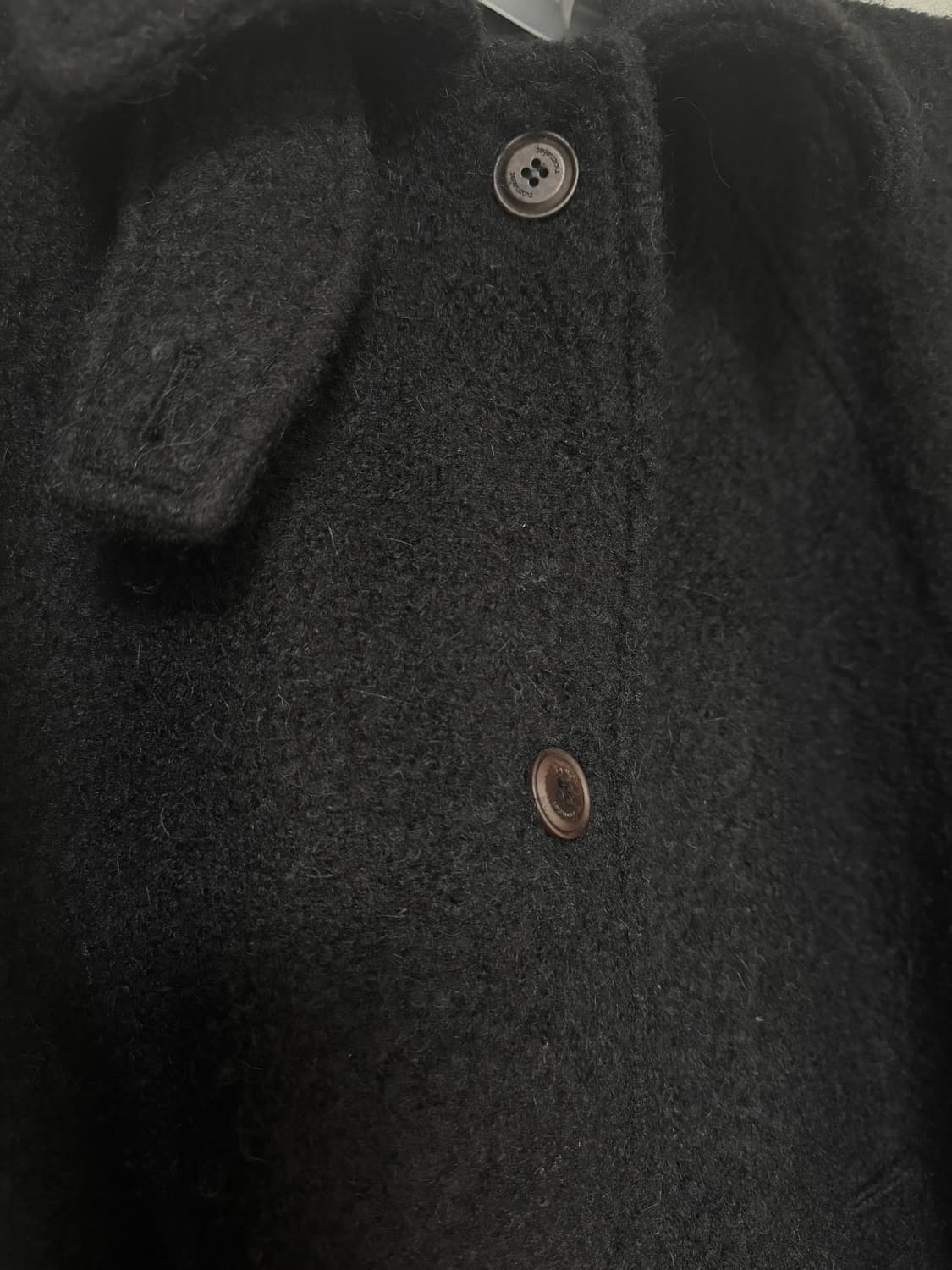 노멜렛 베스티 부클 하프 코트 블랙 상품이미지8