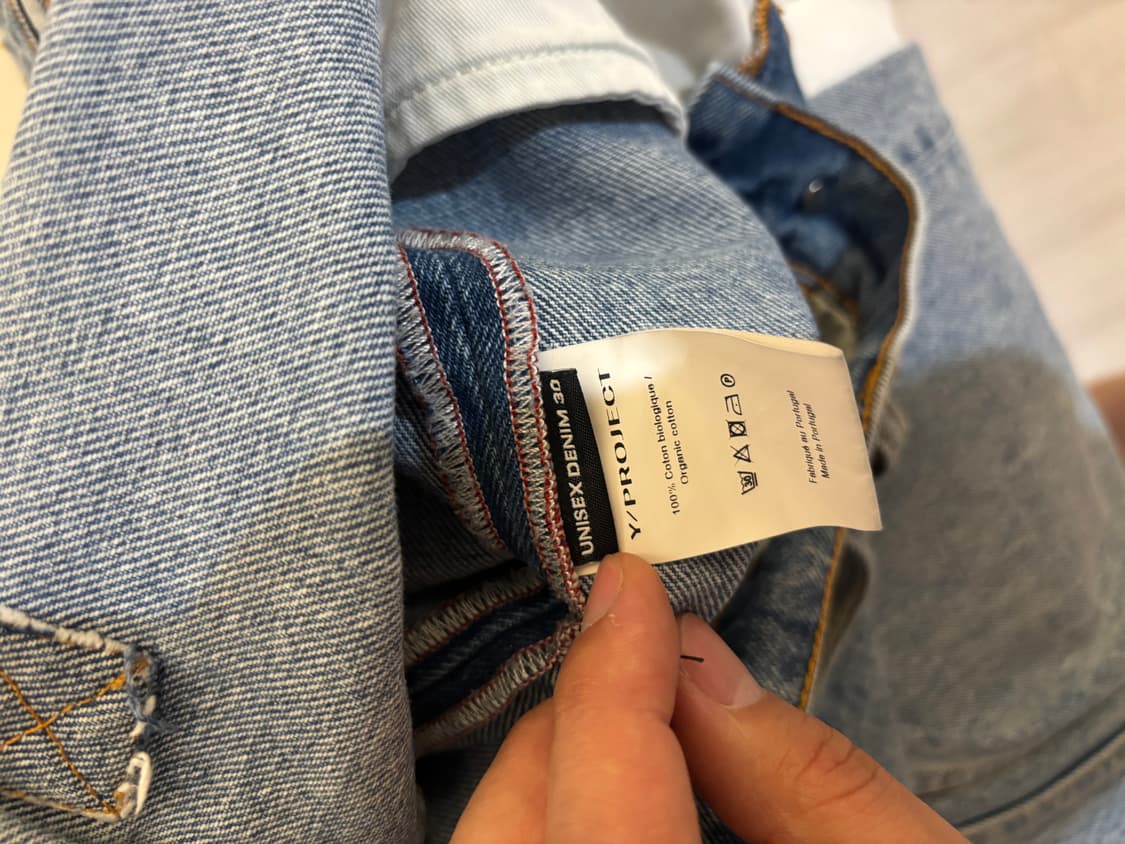 와이프로젝트 비대칭 데님 30 팝니다 상품이미지5