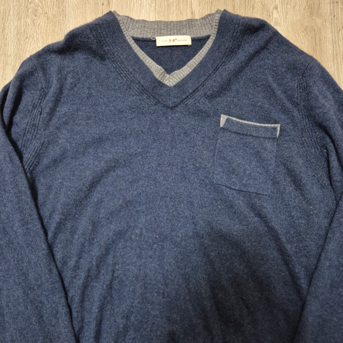 일본판 남성 스탠다드 캐시미어 브이넥 니트 L(100) 상품이미지2
