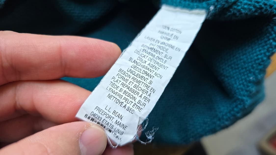 L.L.Bean 엘엘빈 반집업 니트 L ~ XL싸이즈 , 일본 발매 상품이미지5