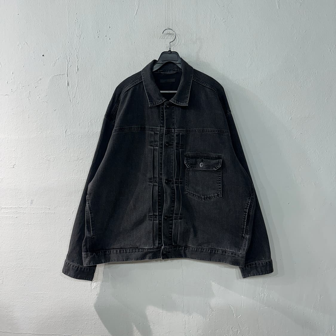 유니클로 데님 흑청자켓 3XL 상품이미지1