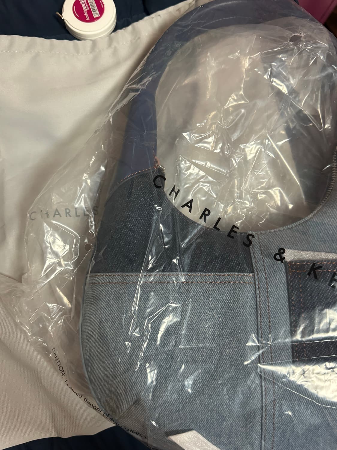 찰스앤키스 데님 숄더백 상품이미지5