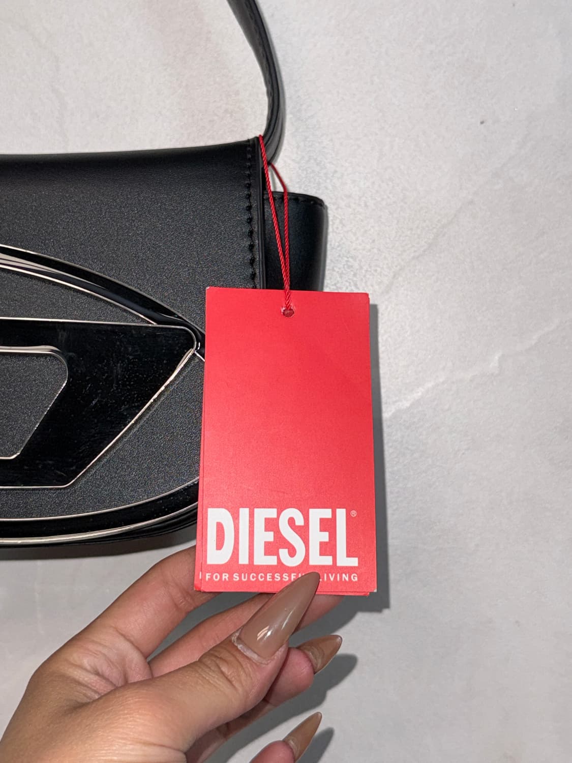Diesel 1DR Mini Bag Plaque Black (새제품) 상품이미지8