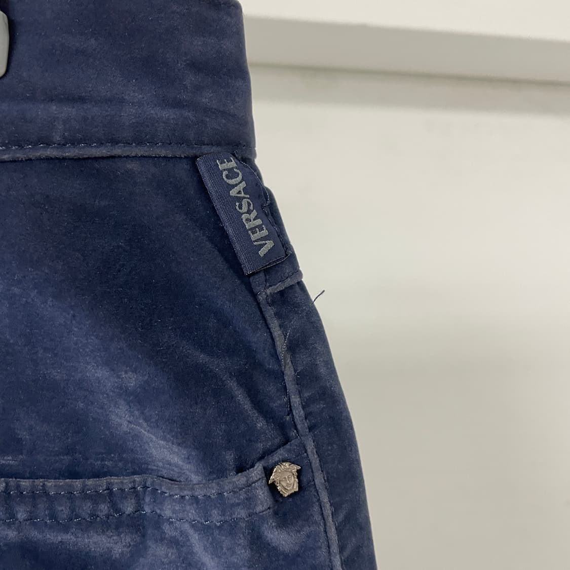 베르사체 네이비 팬츠 33 상품이미지5