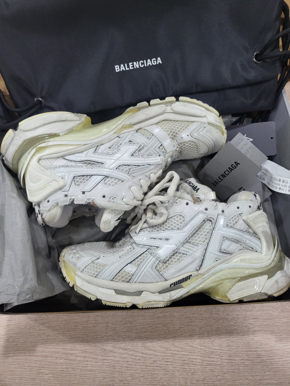 발렌시아가 러너 스니커즈 화이트 40 상품이미지1