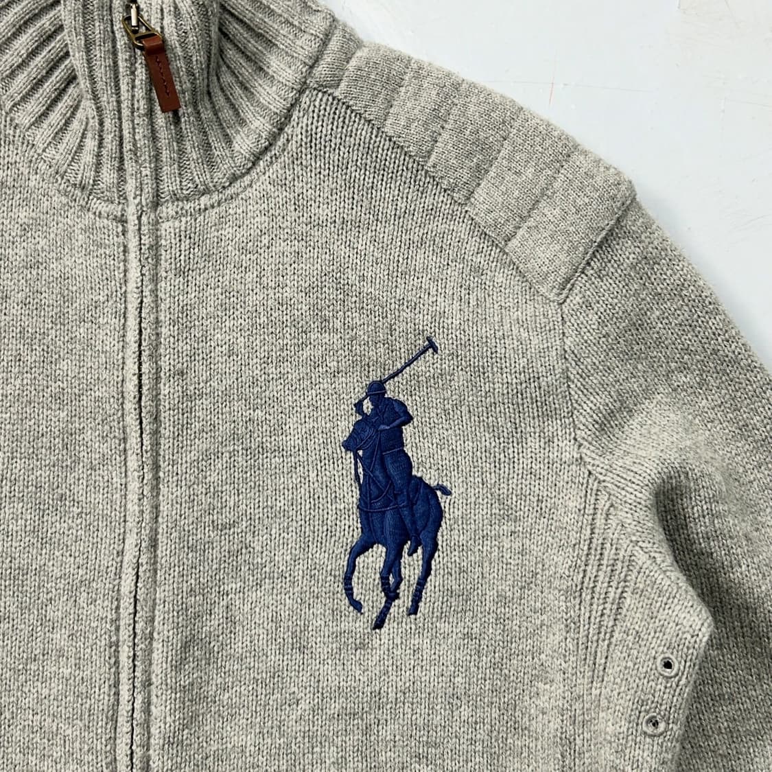 폴로 랄프로렌 엘보패치 빅포니 집업 상품이미지3