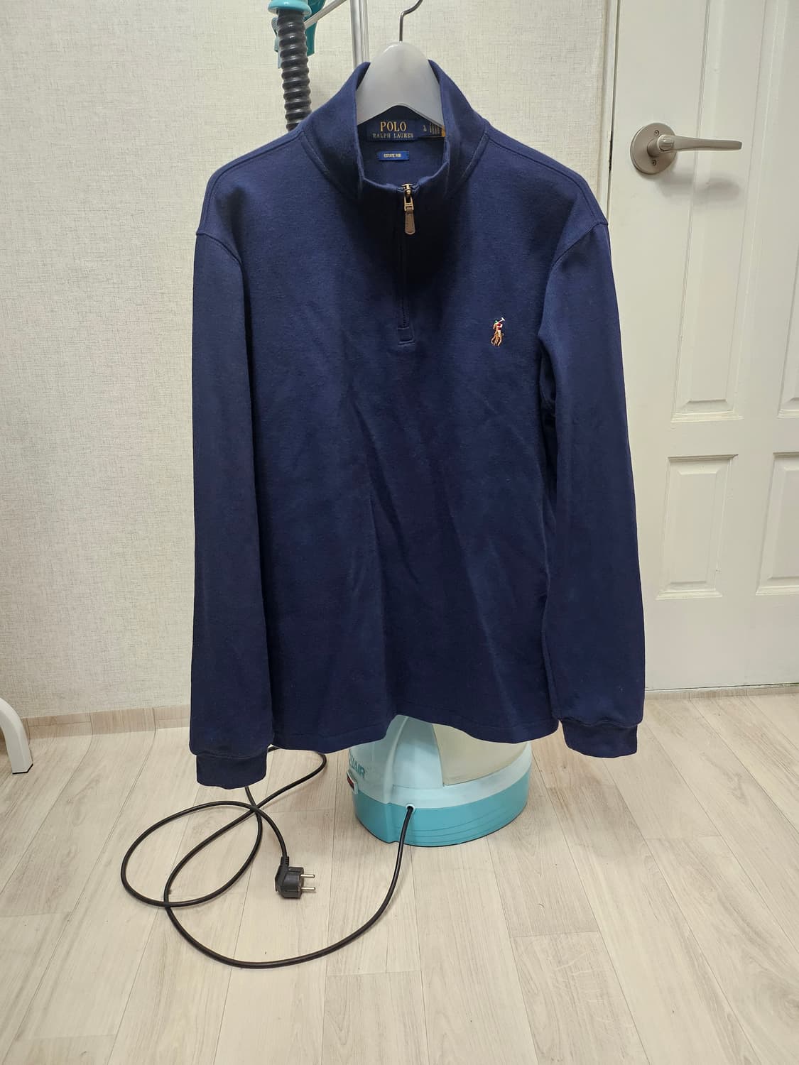 (100)L ☆초대장급☆ 랄프로렌폴로 [네이비] 하프반집업 니트 상품이미지1