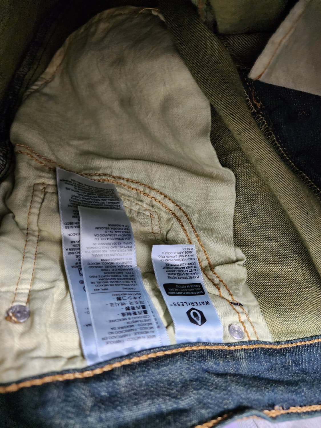 (새상품) 리바이스 중청 501 청바지 빅사이즈 상품이미지4