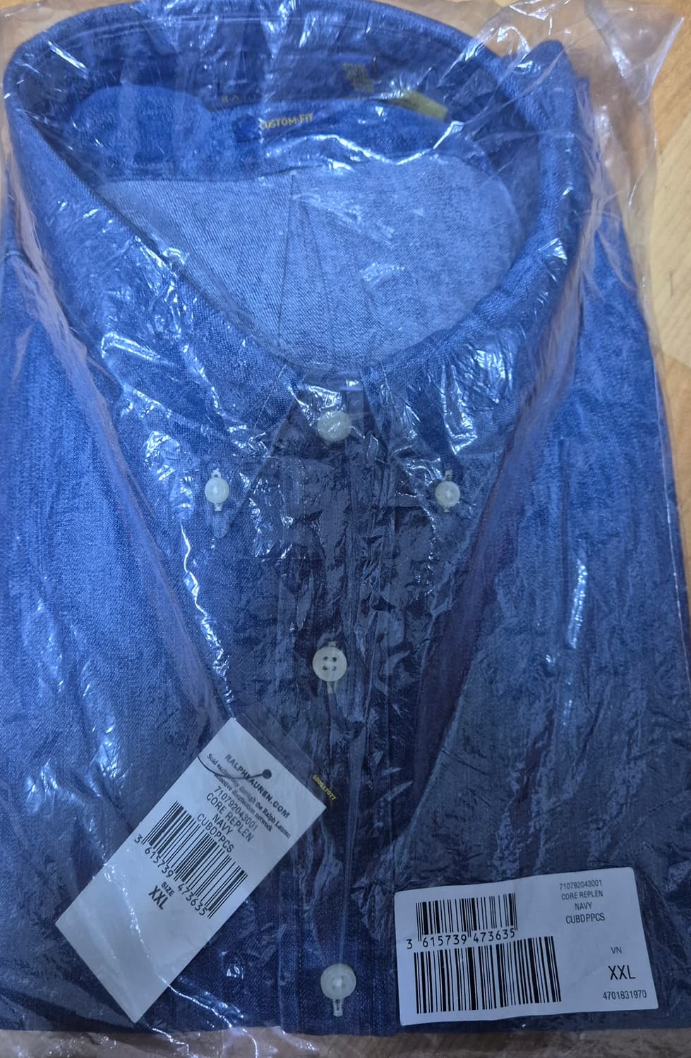 (새상품) 폴로랄프로렌 커스텀핏 데님 셔츠 2XL 상품이미지1