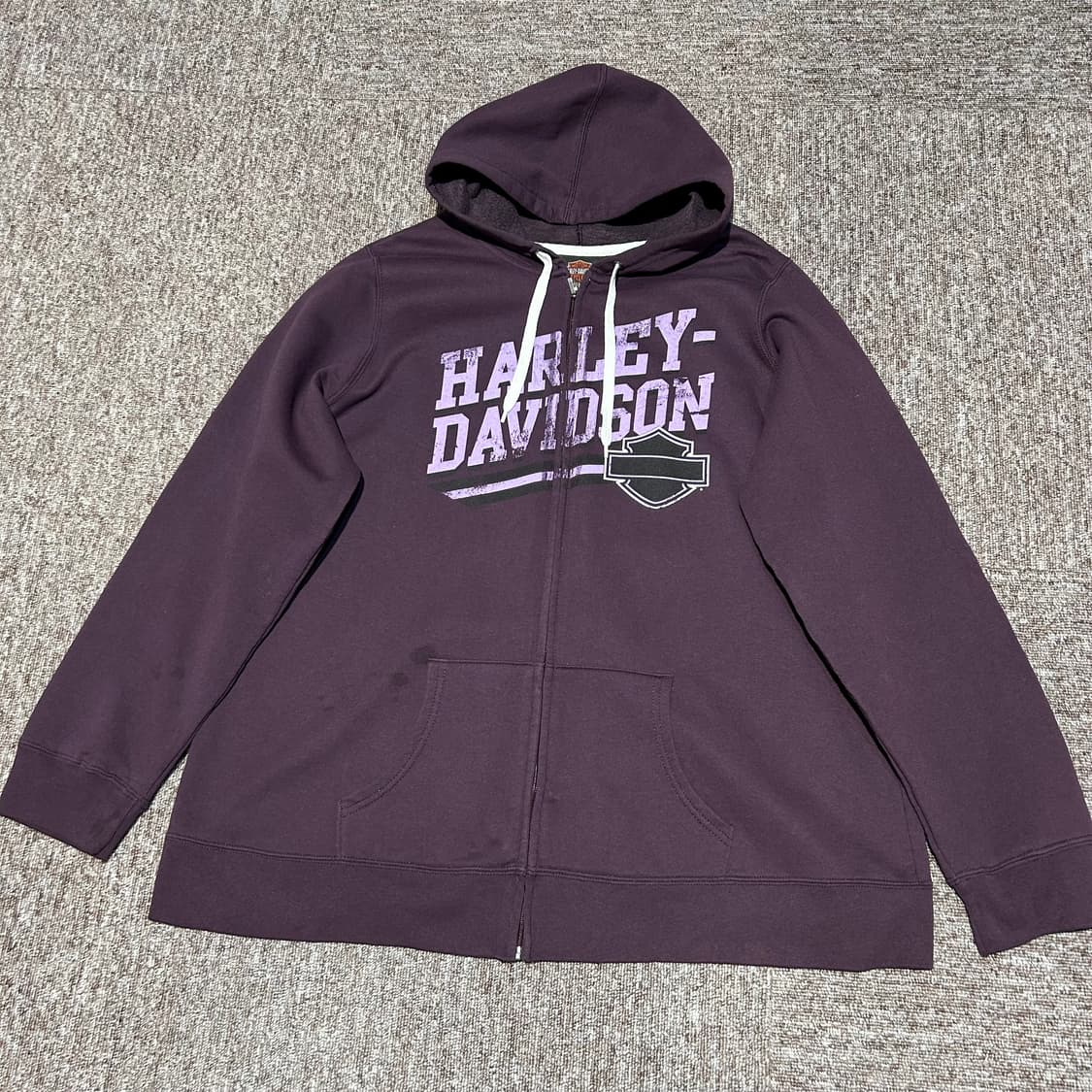 XL) 할리데이비슨 2013 보라색 후드집업 상품이미지1