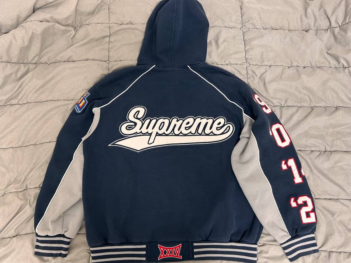 슈프림 플레이오프 집업 후드 L 상품이미지2