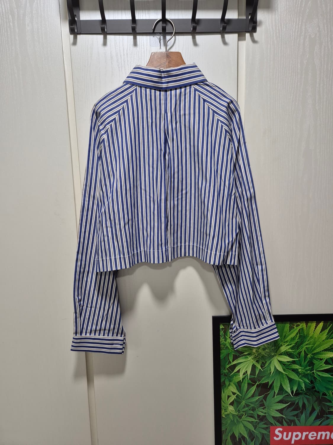 (세일)(새상품) 크롭 스트라이프 셔츠 상품이미지10