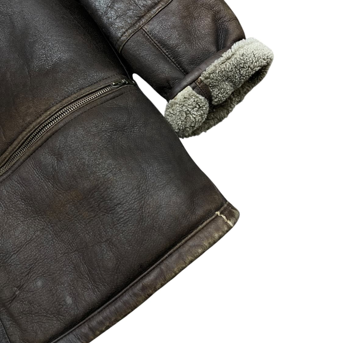 90s 펠레펠레 레더 무스탕 상품이미지7