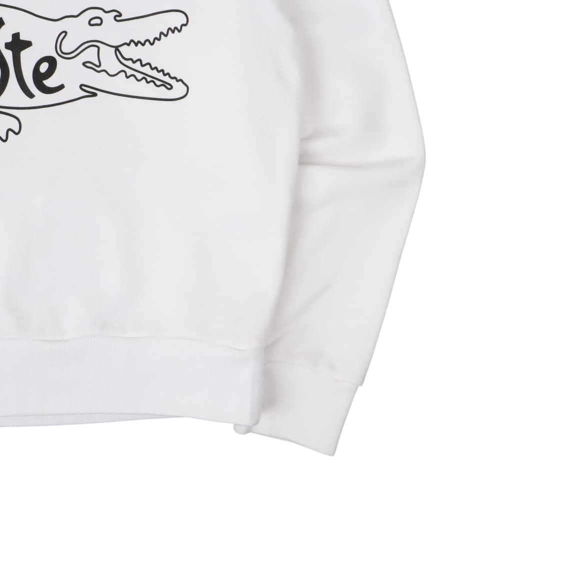 라코스테 우먼스 화이트 빅로고 스웻셔츠 상품이미지4