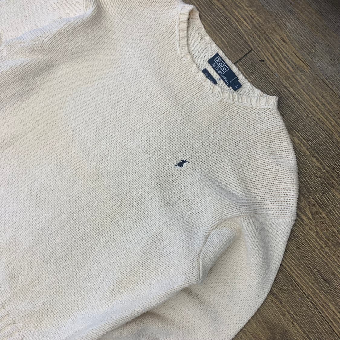 폴로 랄프로렌 아이보리 니트 L 상품이미지1