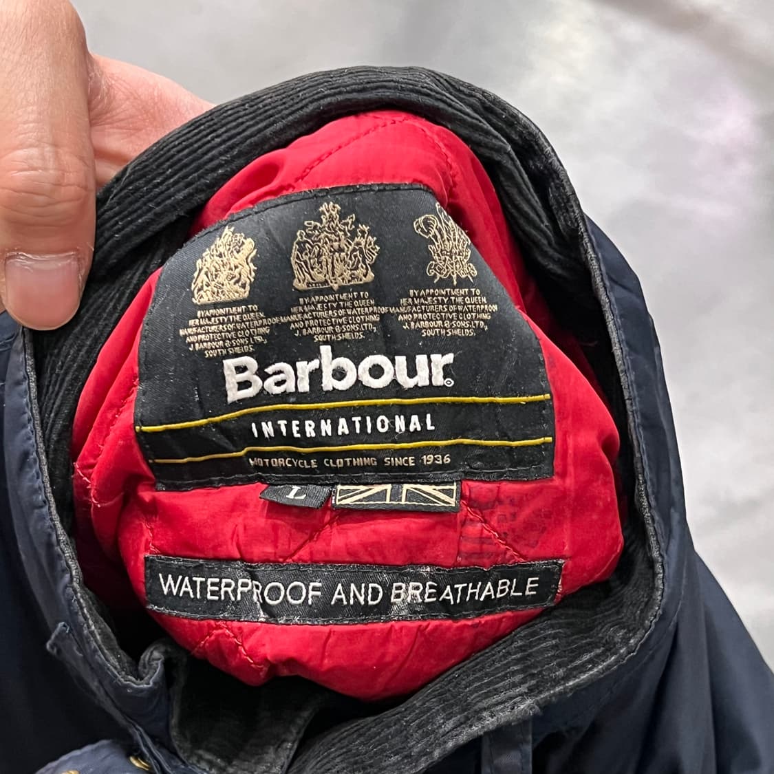  바버 인터네셔널 벨티드 자켓 y14743 상품이미지6