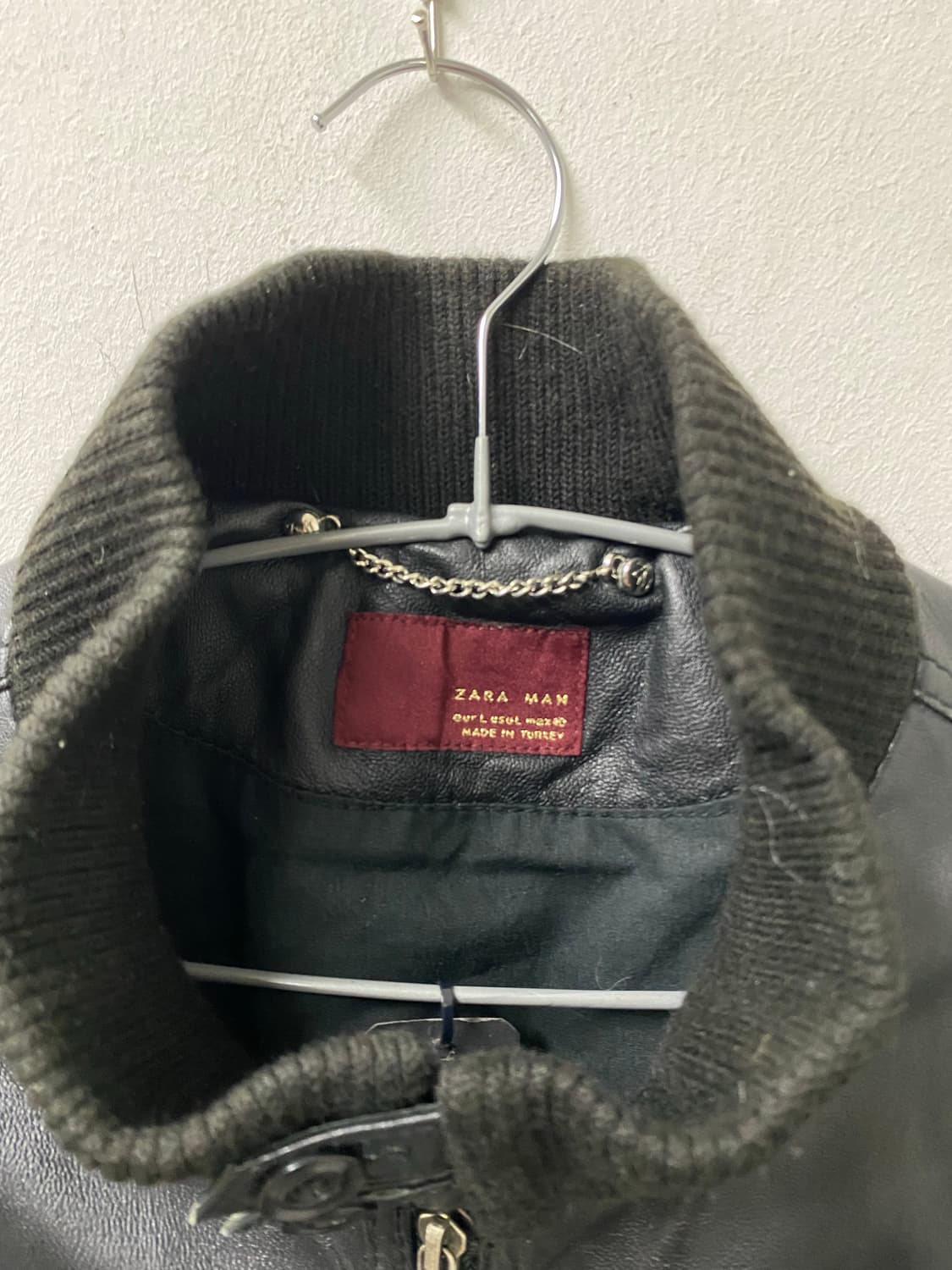 [Zara]Minimal Black Shell Leather Jacket 상품이미지3