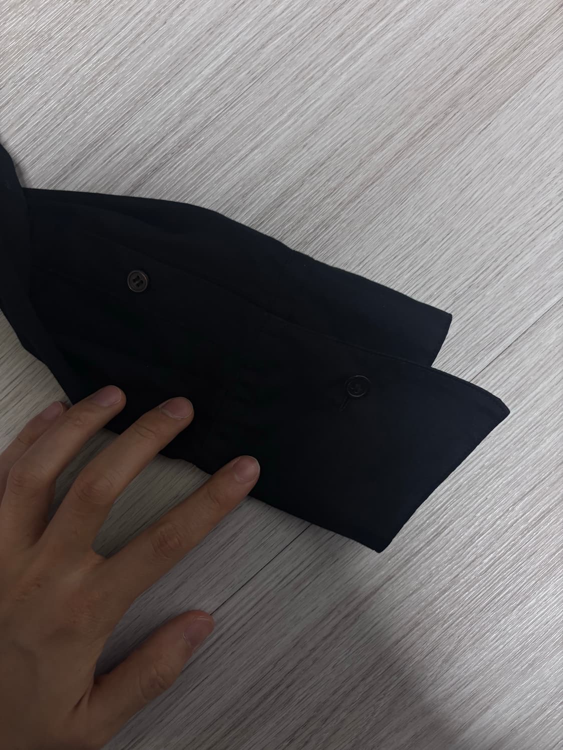 설밤 비대칭 셔츠 상품이미지5