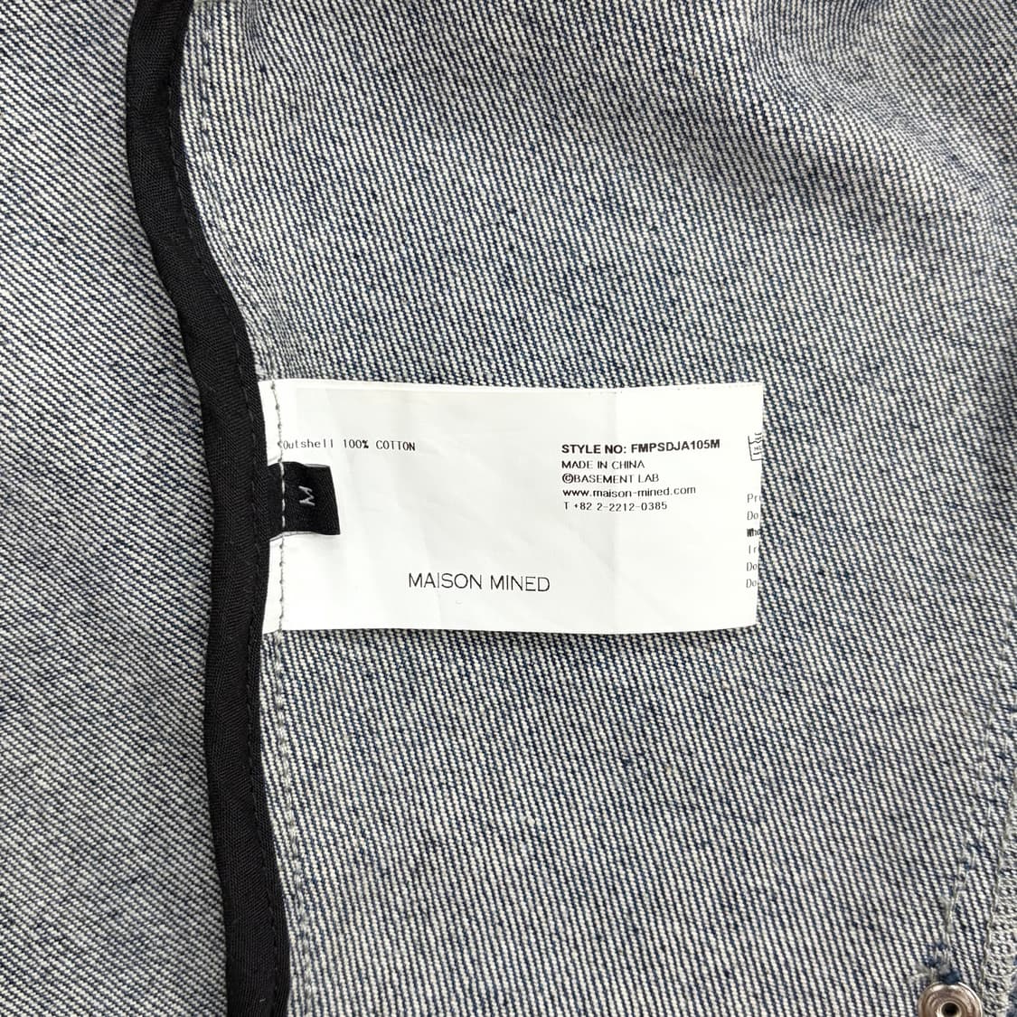 메종미네드 머드 스네이크 데님 자켓 M 상품이미지4